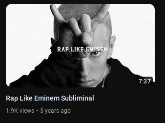rap like eminem subliminal